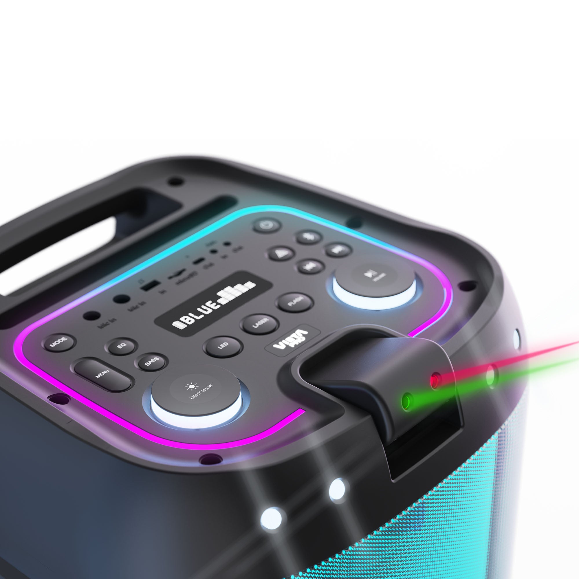 Party 220 - Altoparlante ad alta potenza da 500 W con Auracast, luci LED e microfono