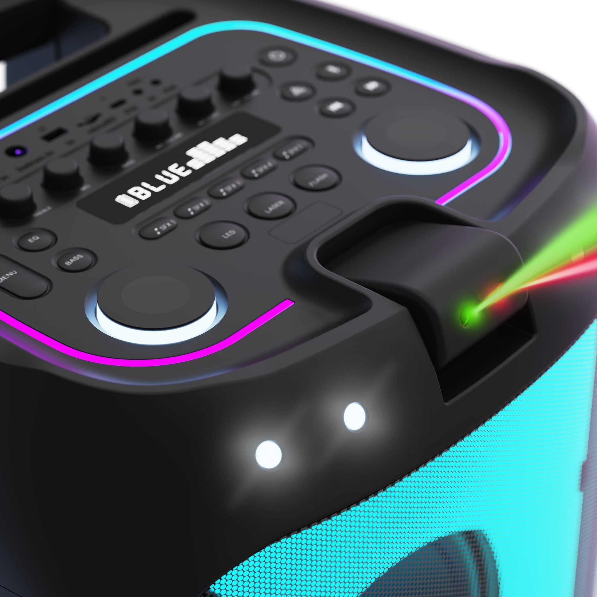 Party 220 - Altoparlante ad alta potenza da 500 W con Auracast, luci LED e microfono