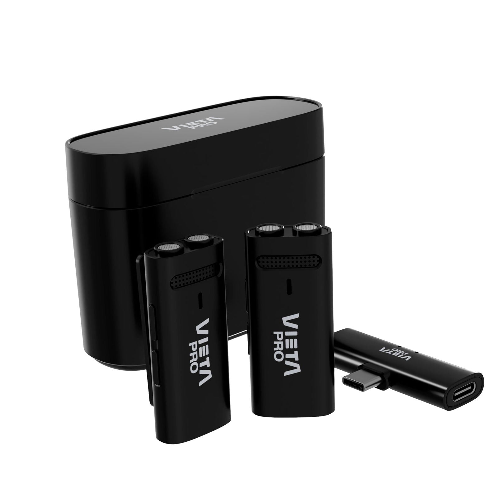 Influencer - Micrófonos profesionales inalámbricos bluetooth con caja de carga | Vieta Pro