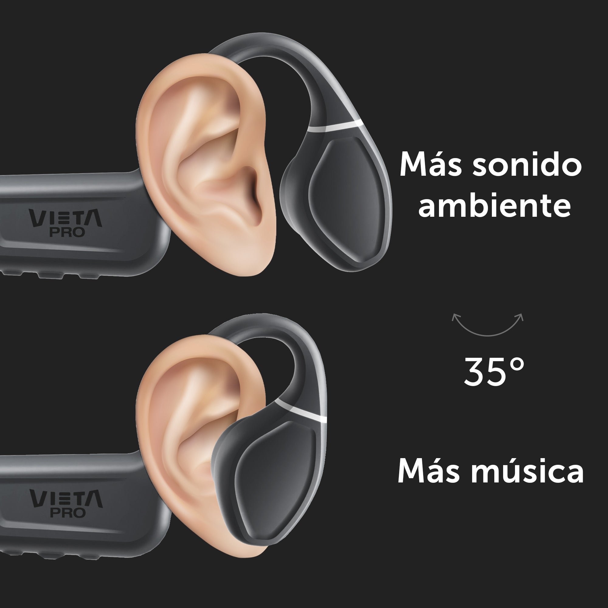 Bone Dual Plus - Sports Bone Conduction Headphones with Internal Memory