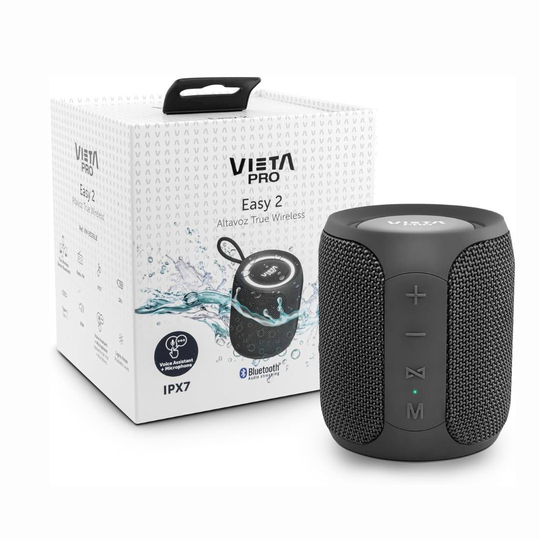 Easy 2 - Altavoz portátil de 20W con Radio FM y luces