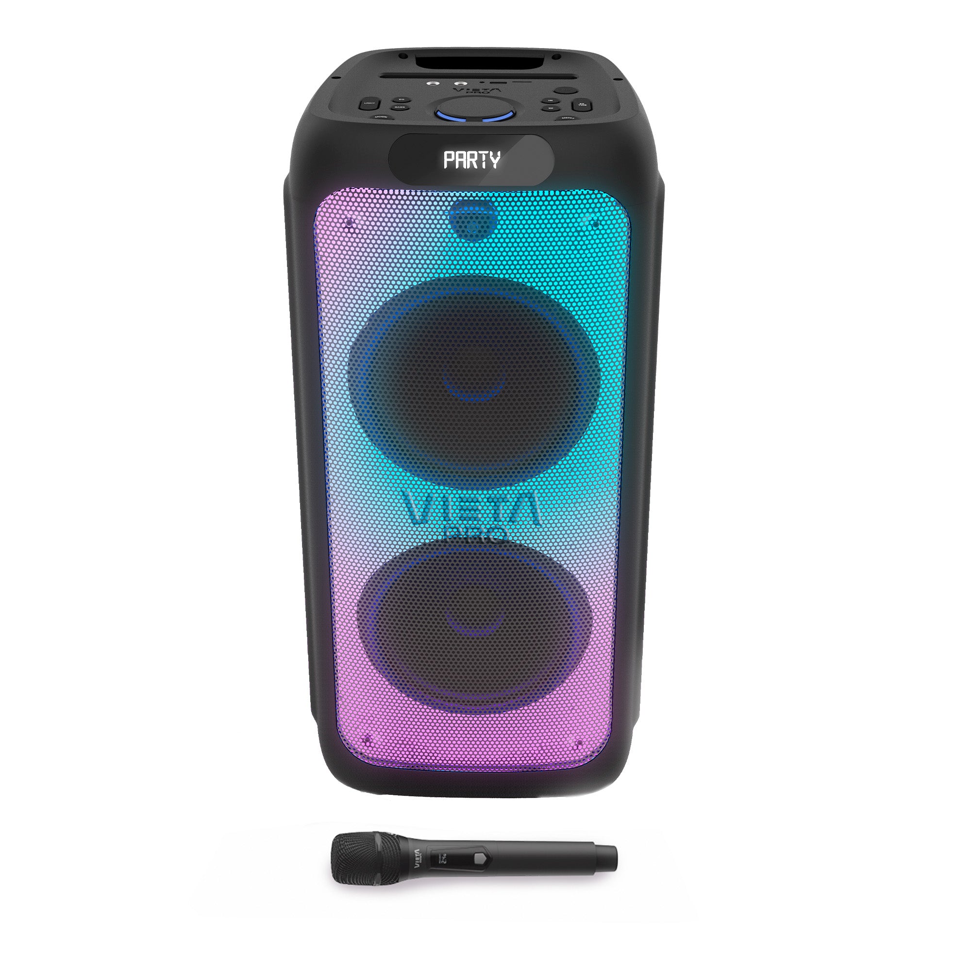 Party 220 - Altavoz High Watts de 500W con Auracast y Luces LED y micrófono