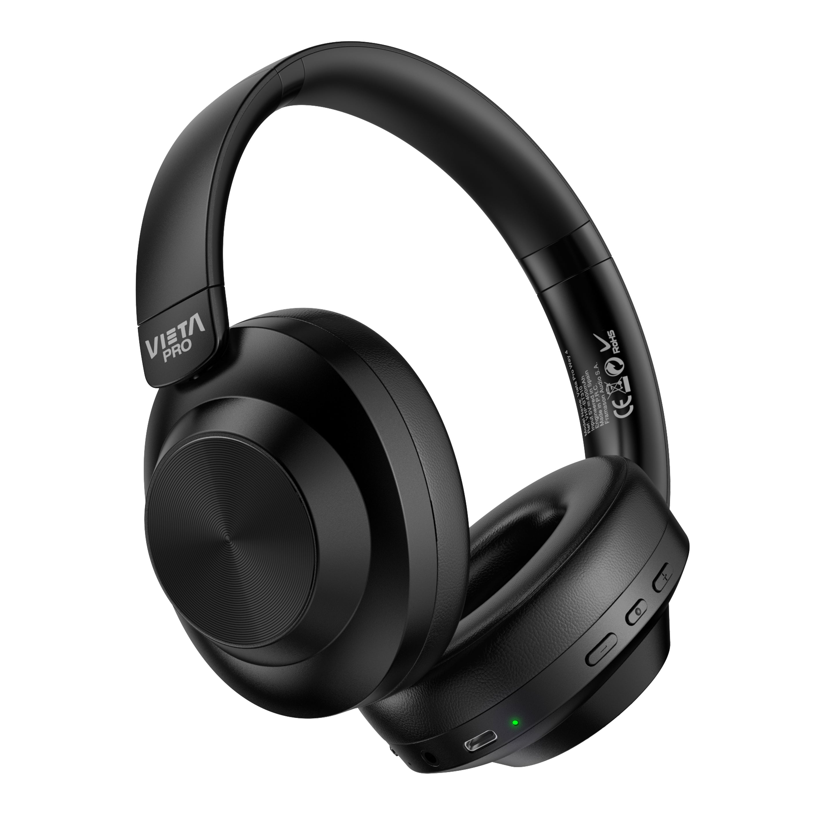 Way 4  - Auriculares de Diadema Bluetooth Negros