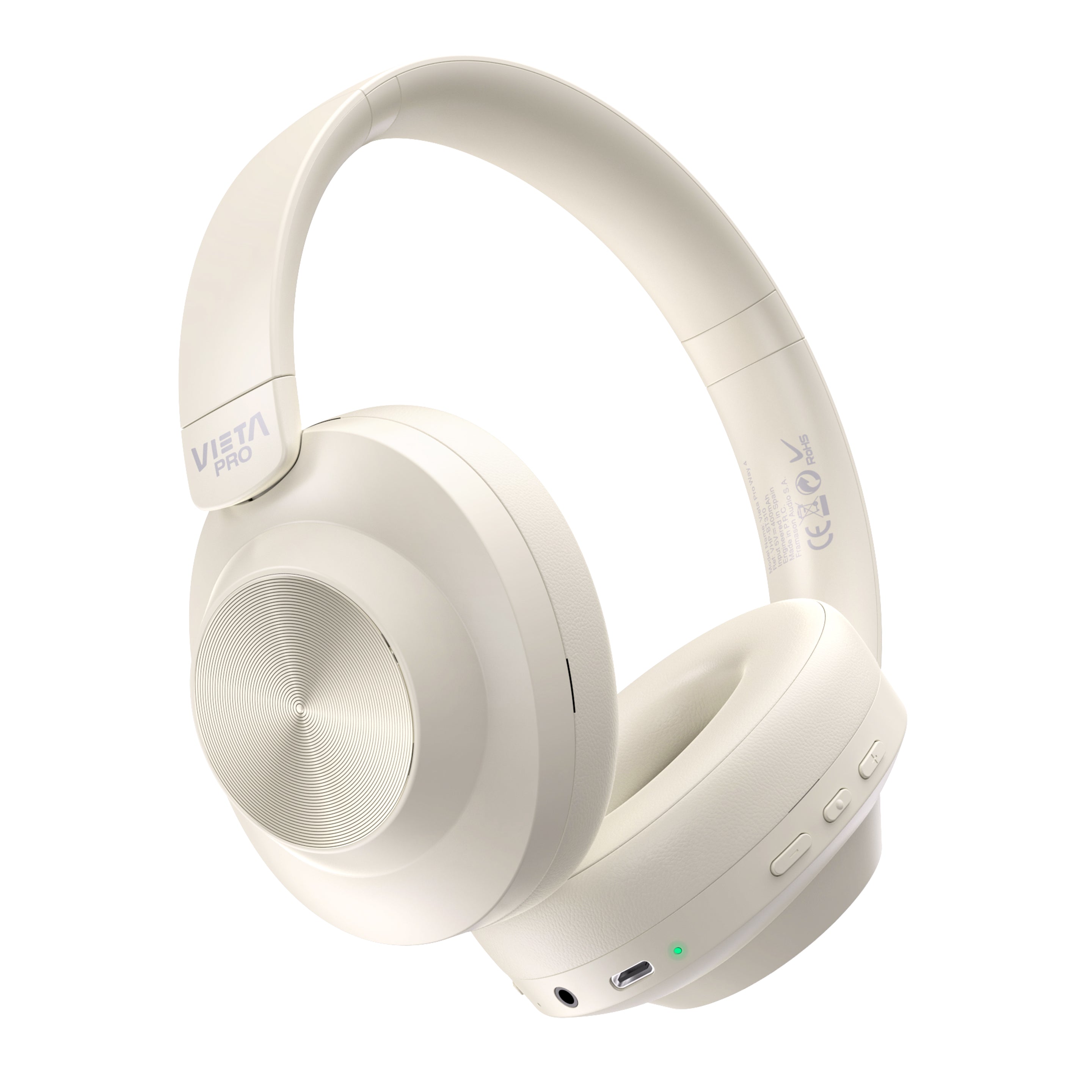 Way 4 - White Bluetooth Headband Headphones