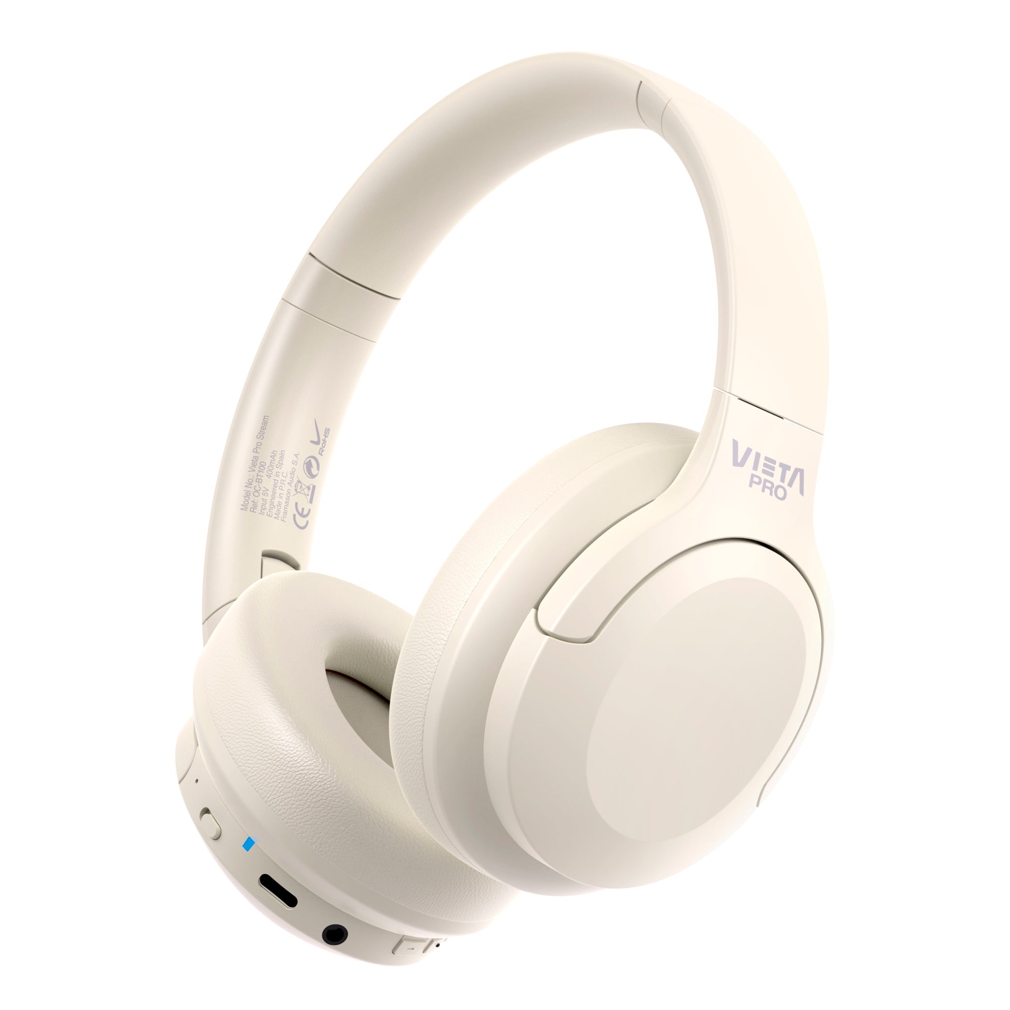 Stream - Auriculares de Diadema con conectividad Dual en color blanco