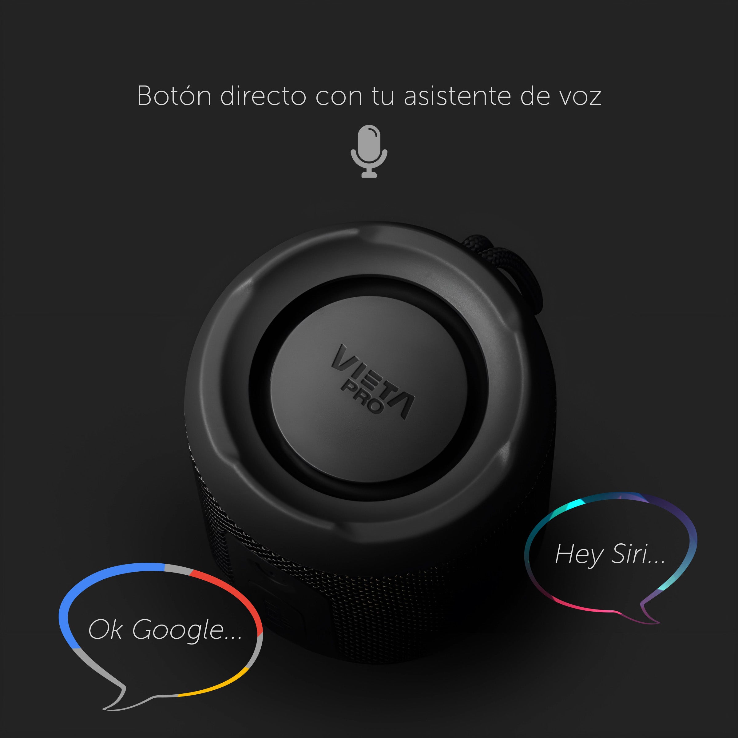 Sun 2 - Altavoz Bluetooth Portátil Inalámbrico Potente de 16W